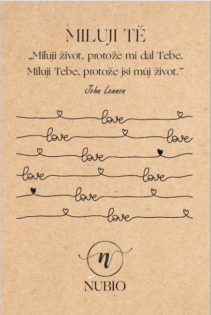 Geschenkkarte "Ich liebe dich"