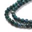 Směsný přírodní chryzokol a lapis lazuli - korálky, zelenomodré 3 mm
