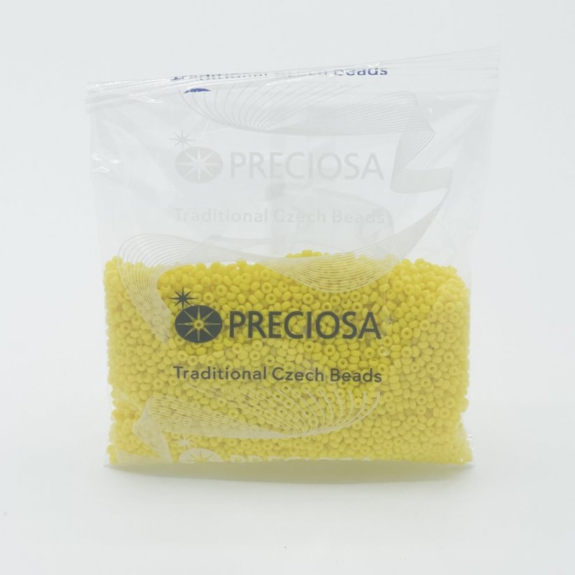 PRECIOSA Rocailles 11/0 Nr. 83130, gelb - 50 g