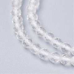 Naturkristall - Perlen, geschliffen, 3 mm
