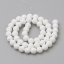 Naturlava - Perlen, weiß, 6 mm - Menge: 1 Stück