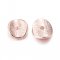 Flache runde Perlenkappe, rosa, 9x1 mm
