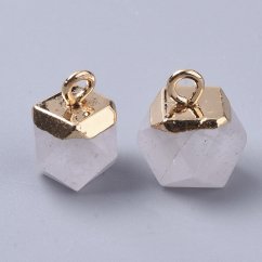 Přívěšek z přírodního křišťálu, 12x10x10mm