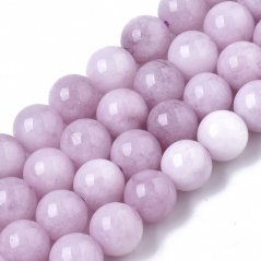Natürlicher Chalcedon - Perlen, lila, 6 mm