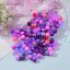 Skleněné korálky mix, fialová - 24 barev, 8 mm