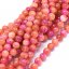 Natürlicher Nephrit - Perlen, rosa-orange, 8 mm