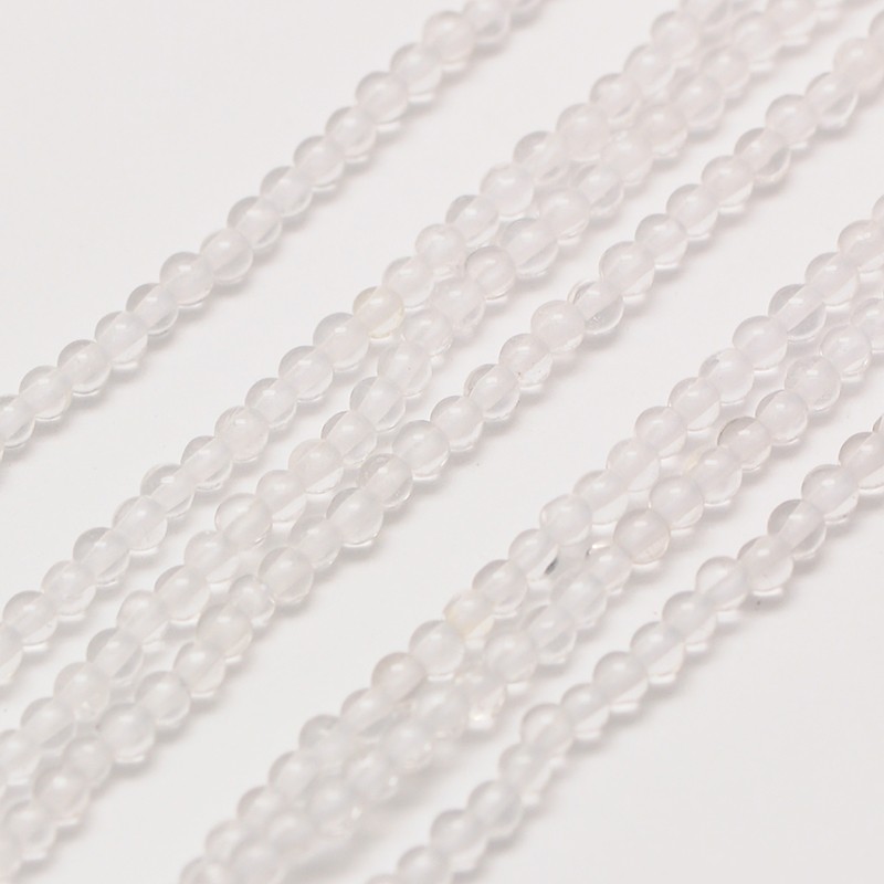 Přírodní křišťál - korálky, 2 mm