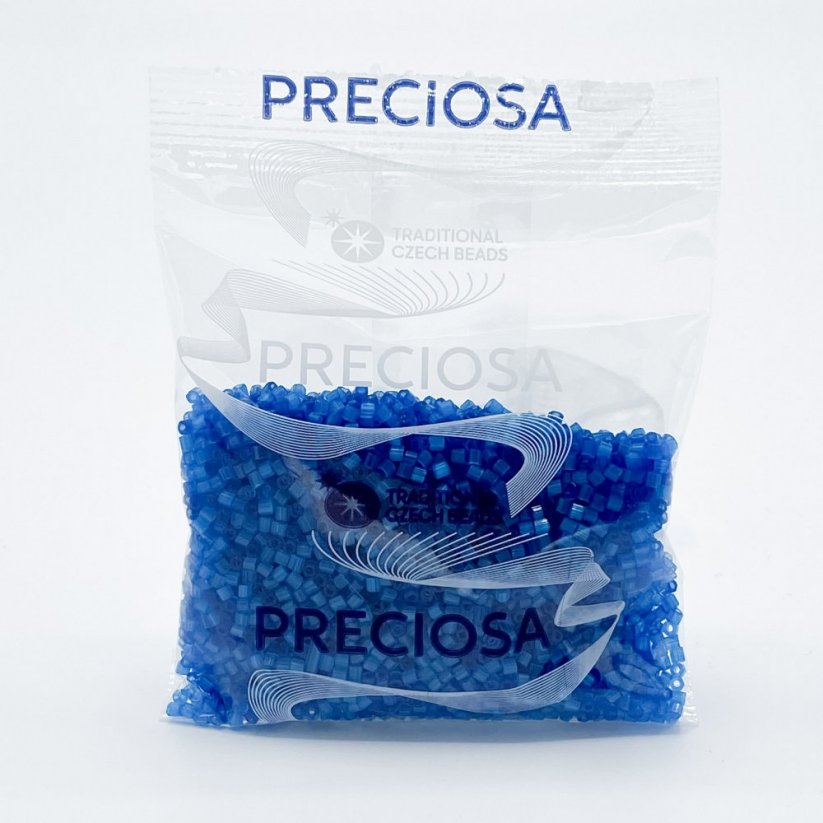PRECIOSA rokajl 13/0 č. 05134, průhledně modrý - 50 g