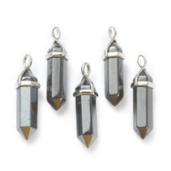 Hematit medál, 39x12x11,5 mm