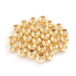 Oddělovač z 304 oceli, kulatý, zlatý, 5x4,5x1,8mm