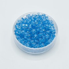 Broušené korálky crystal aqua lined, 3 mm