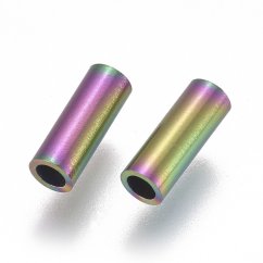 Cső 304-es acélból, többszínű, 8x3 mm