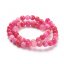 Naturachat - Perlen, rosa, geknackt, 8 mm