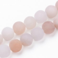 Natürlicher Aventurin - Perlen, matt, rosa, 8 mm