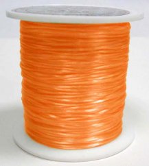 Elastisches Lycra - ø 0,8 mm, 60 m, orange, 1 Stück