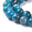 Természetes apatit - gyöngyök, kék, 6 mm