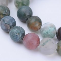 Indischer Naturachat - Perlen, farbig, 8 mm