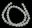 Természetes nefrit - gyöngyök, csiszolt, fehér, 8 mm