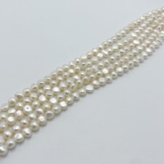 Přírodní říční perly, barokní, 6-7 mm