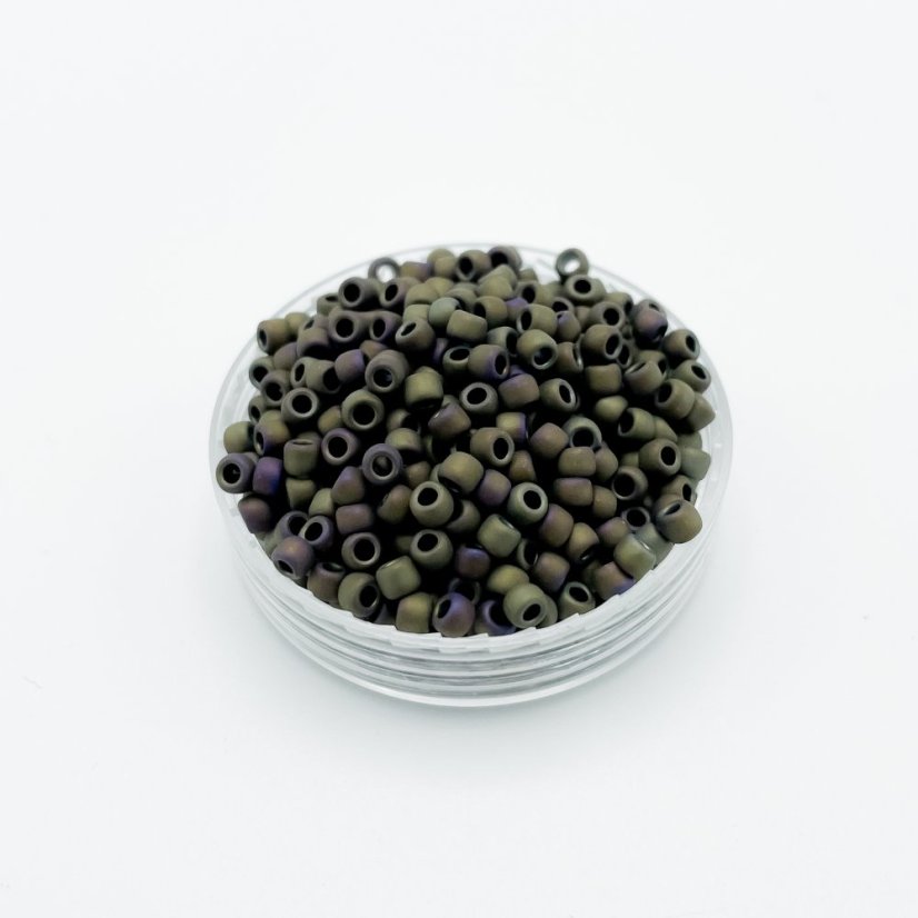 TOHO Round, 8/0, 614, Matte-Color Iris - Brown, rokajlové korálky