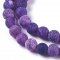 Naturachat - Perlen, Eis, lila, 8 mm