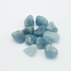 Akvamarin csiszolt marokkő AAA, L, 2-3 cm