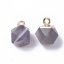 Přívěšek z přírodního šedého achátu, 12x10x10 mm
