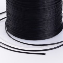 Elastická lycra - ø 0.8mm, 10 m,  čierna 1 ks