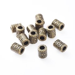 Kovový oddeľovač "tunel" bronzový 9x7x4mm