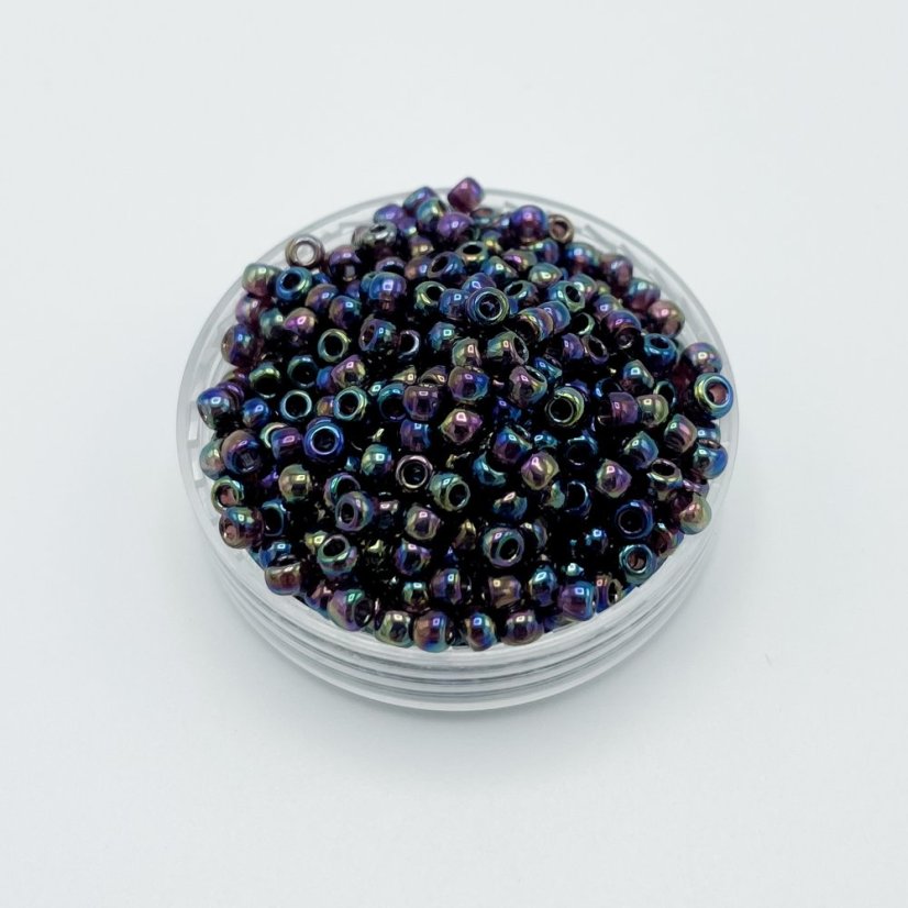 TOHO Round, 8/0, 166C, Transparent-Rainbow Amethyst, maggyöngyök