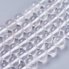 Prírodný krištál - korálky bezfarebné 8 mm
