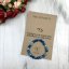 Dárková karta pro svědkyni - náramek z proužkovaného achátu se srdíčkem