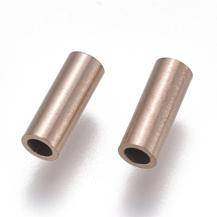 Trubička z 304 ocele, rosegold, 8x3 mm