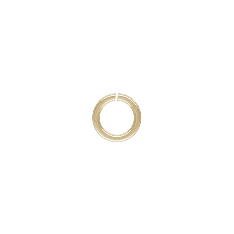Spojovací kroužek, 4 mm průměr, 22 GA, gold filled