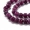 Natürlicher Rubin - Perlen, lila, 4 mm