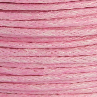 Gewachster Baumwollfaden, 24,5 m - 1 mm, rosa