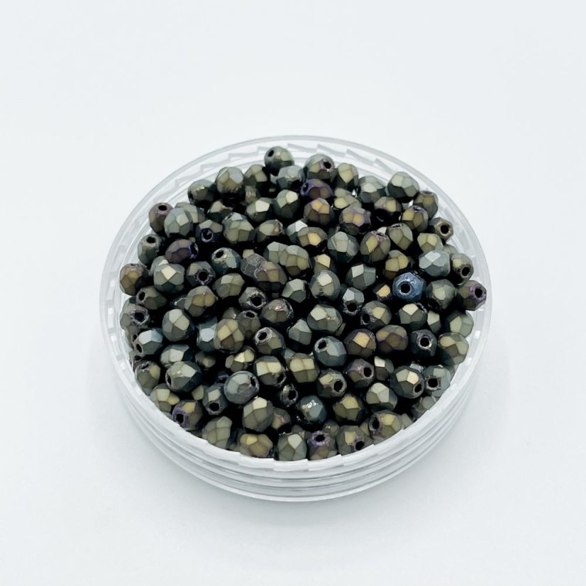 Csiszolt petárdák iris brown, matt, 3 mm