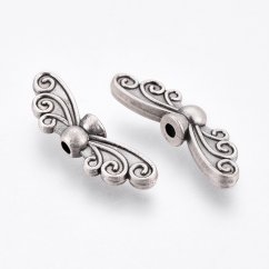 Kovový oddělovač křídla "motýlek" 7x22x4mm