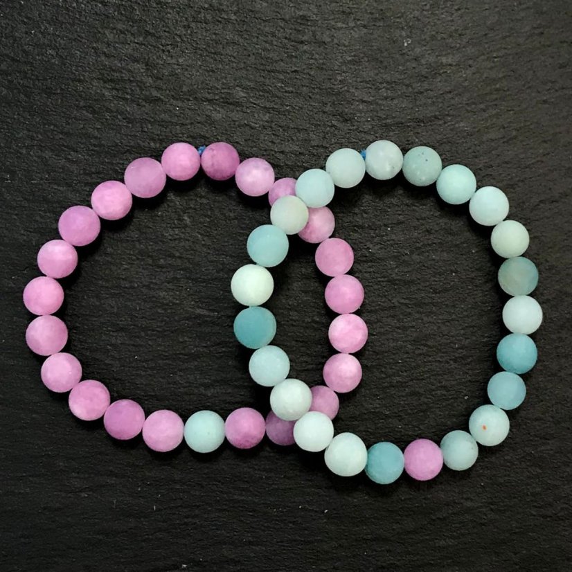 Rodinný náramek z nefritu a amazonitu