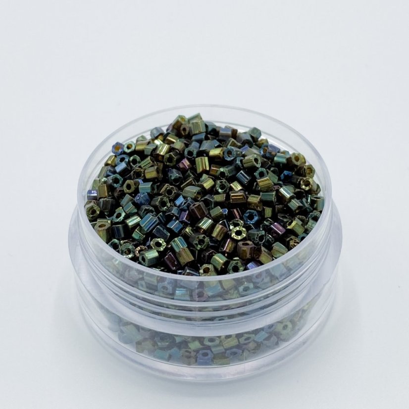 PRECIOSA maggyöngy 11/0 No. 83112, zöld és kék keverék - 50 g