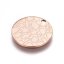 Přívěsek ze 304 ocele se strukturou, rosegold (IP), 15x1 mm