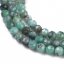 Natürlicher Smaragd - Perlen, geschliffen, blau-grün, 3 mm