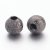 Texturált sárgaréz gyöngy - gunmetal, 4 mm