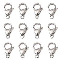 Zapínanie z chirurgickej 316 ocele, 19x12x5 mm, strieborné