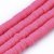 Heishi polymérový korálok - cerise, 6x0,5-1 mm