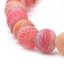 Természetes achát - gyöngyök, jég, narancs, 8 mm