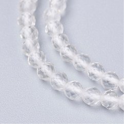Naturkristall - Perlen, geschliffen, 3 mm