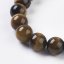 Natürliches Tigerauge - Perlen, schwarz-braun, 8 mm