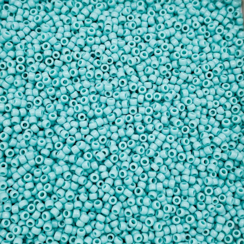 TOHO Round, 8/0, 55, Opaque Turquoise, rokajlové korálky