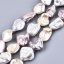 Pokovené přírodní perleťové zlomky z ulit, růžové, 13~22x10~16x8~11 mm